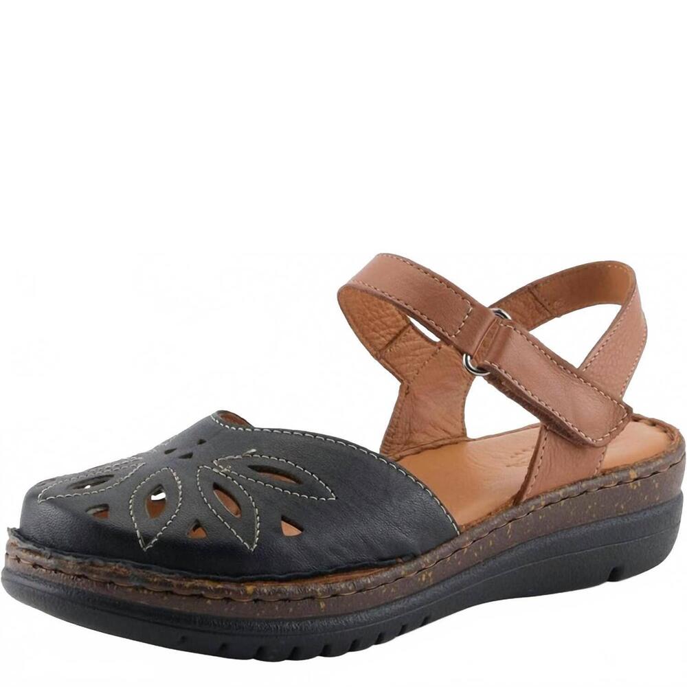 NEW SPRING STEP SHOES women's azmira casual sandals in black multi
